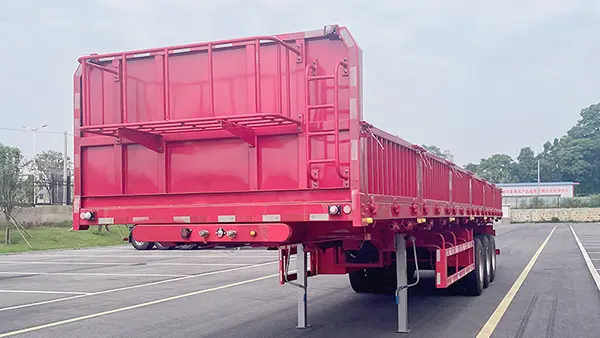 Trailer dump lampu mundur sisih nambah efisiensi unloading akeh