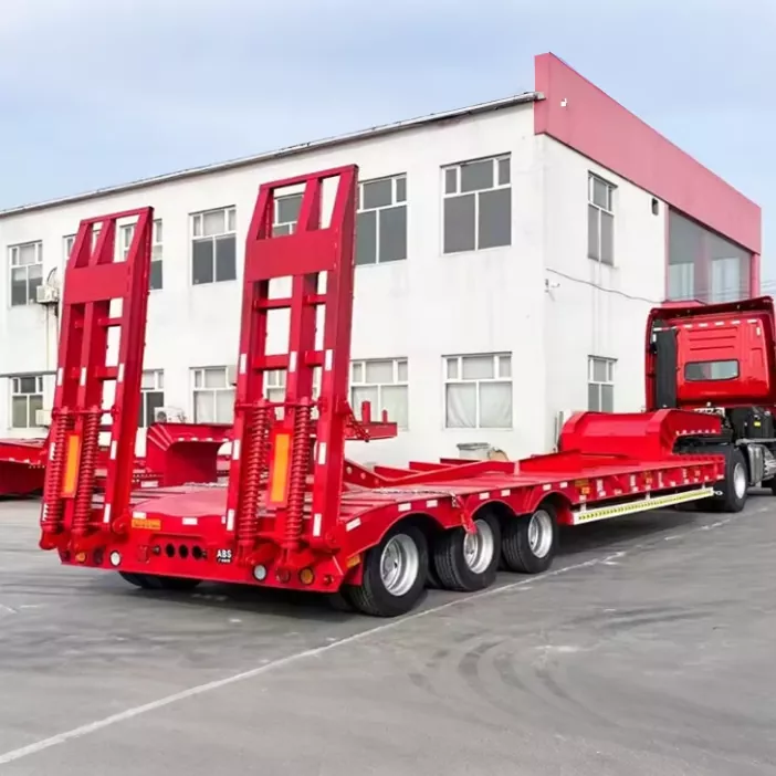 Kepiye Semi-Trailer Flatbed Gooseneck Ngapikake Transportasi Kargo Heavy?