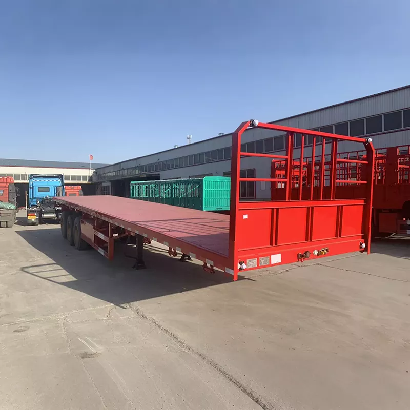 Dual-Tujuan Wadhah Flatbed Semi-Trailer