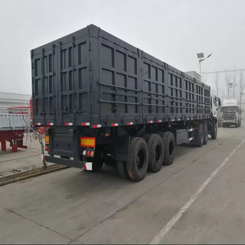 Heavy-Duty dikiataken Side-Tipping Dump Semi-Trailer
