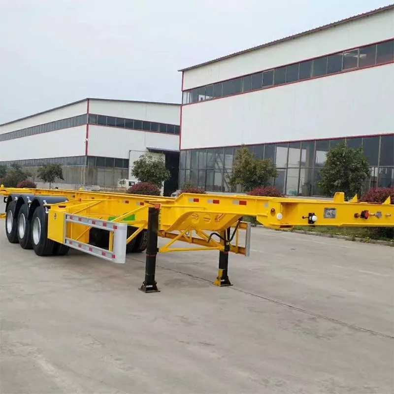 Low Bed Skeleton Wadhah Semi-Trailer