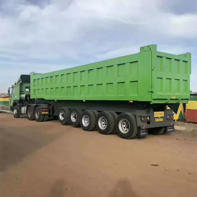 Rectangular-Box Rear-Tipping Dump Semi-Trailer Rectangular-Box Rear-Tipping Dump Semi-Trailer