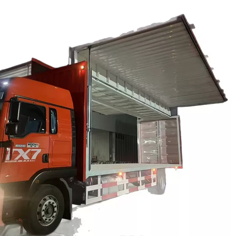 Single-Sisi Wing-Opening Box Semi-Trailer