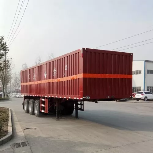 Semi-Trailer Kotak Kimia Berbahaya Standar